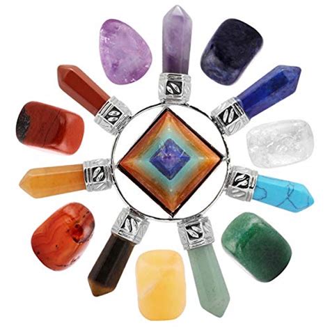 Mookaitedecor Chakra Crystals Set Healing Crystal Polished Tumbled