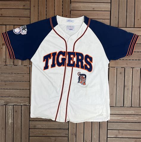 Vintage Detroit Tigers Stitched Vintage White Baseball Jersey | Grailed