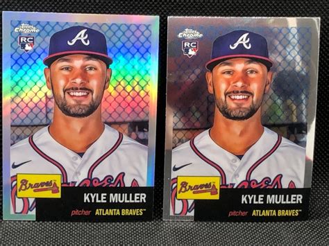 Kyle Muller Topps Chrome Platinum Card Lot Base Refractor