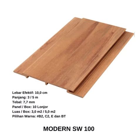 Jual Premium Wall Ceiling Panel Modern Sw Duma Panel Wpc Shopee