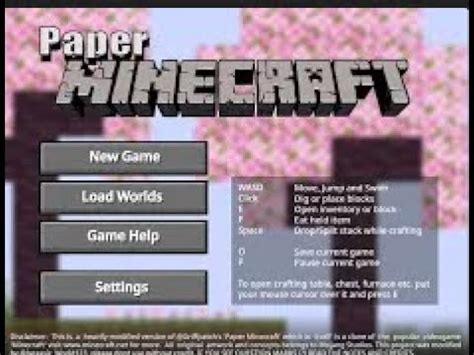 Official Paper Minecraft Update Relesed Paperminecraft