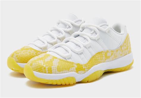 Air Jordan 11 Low Yellow Snakeskin Ah7860 107