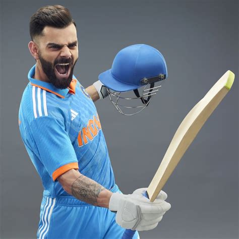 Adidas India Cricket Odi Jersey Men Blue Adidas Uae