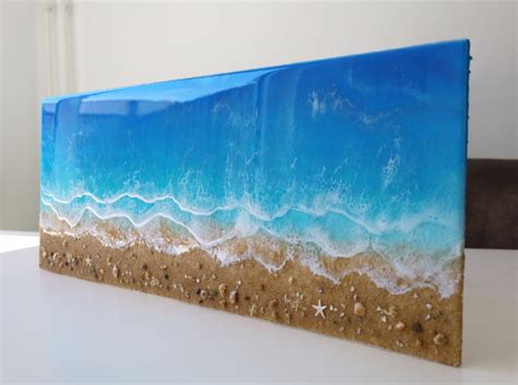 Resin Beach Art Epoxy Art Resin Art Beach Decor Seascape Etsy