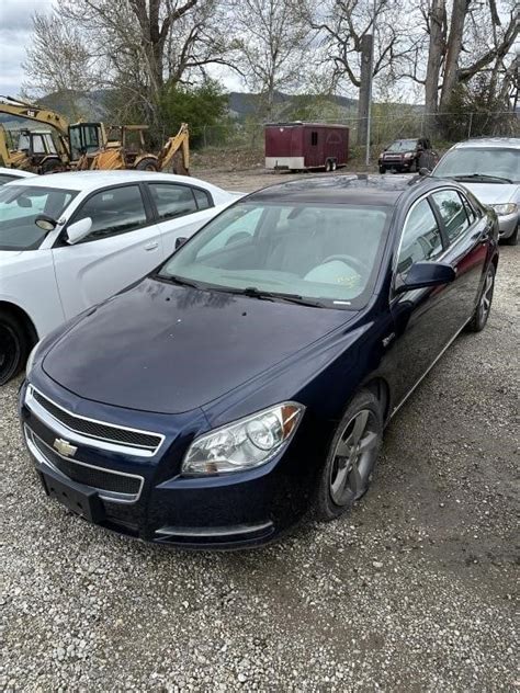 2009 Chevy Malibu Hybrid Blue W 43958 Miles Live And Online Auctions On