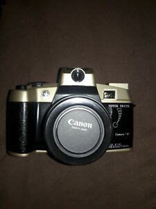 Vintage Canon Red Eye Reduction Film Camera Motor Drive Flash & Case ...