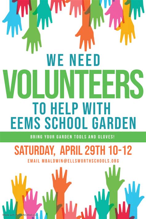 Garden Volunteers Ellsworth Elementary Middle School