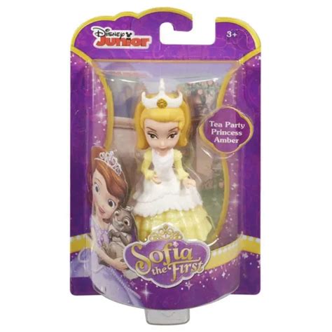 DISNEY JUNIOR SOFIA the First Tea Party Princess Amber 3"-inch / 8 cm ...