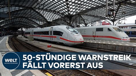 DEUTSCHLAND ATMET AUF Warnstreik Bei Der Bahn Abgesagt Vergleich Vor