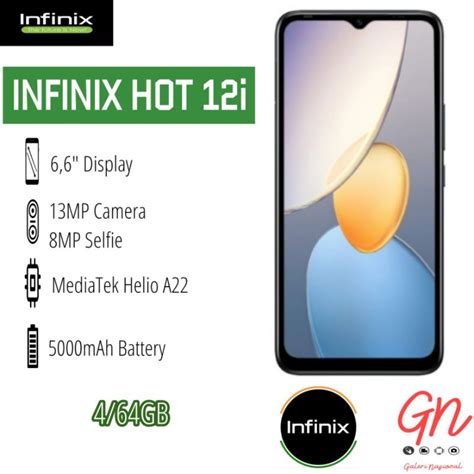 Jual INFINIX HOT 12i 4 64GB GARANSI RESMI Shopee Indonesia
