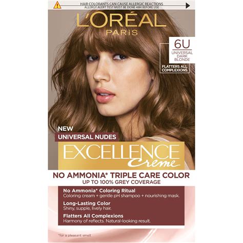 Перманентна боя за коса без амоняк L Oreal Paris Excellence Universal Nudes 6U Dark Blonde 192