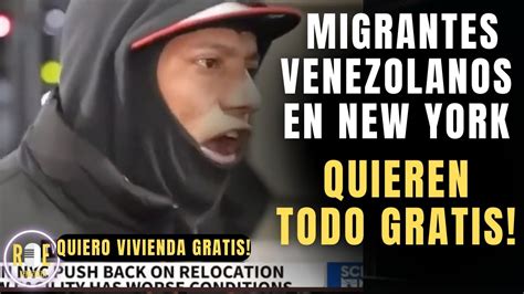 Migrantes Venezolanos En New York Exigen Todo Gratis Youtube