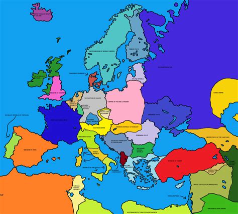 Alternate History Map Of Europe 2018 Ralternatehistory