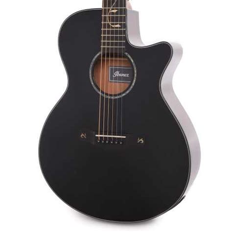 Ibanez AEG Black Black Guitars Acoustic Chicago Music Exchange