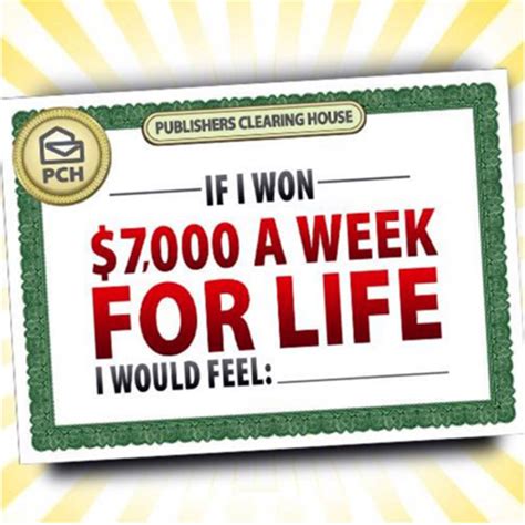 000 A Week For Life Sweepstakes Sweepstakes Pit