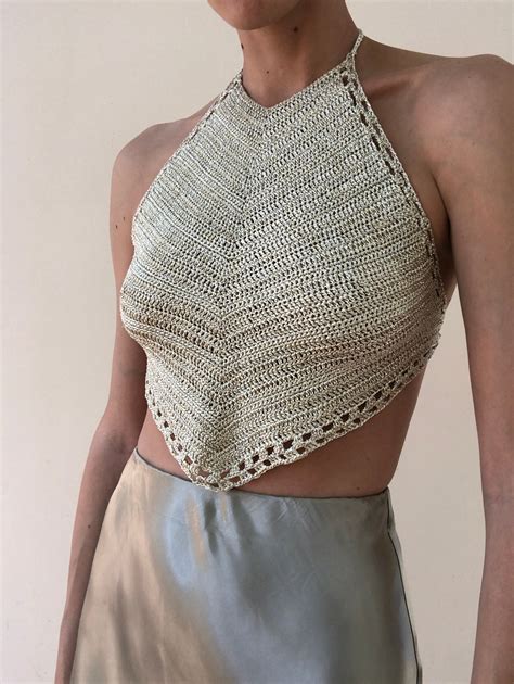 Handmade Crochet Crop Top Crochet Top Festival Crochet Etsy UK