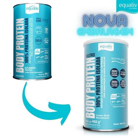 Equaliv Body Protein G Sabor Neutro Massa Muscular Magazine Luiza