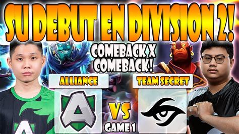 Team Secret Vs Alliance Bo Game Armel Puppey Vs S Dpc Weu