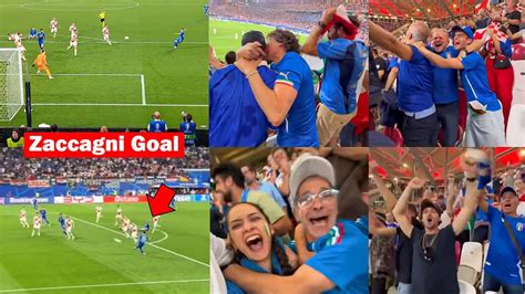 Italy Fans Reactions To Mattia Zaccagni S Last Minute 90 8 Goal Vs