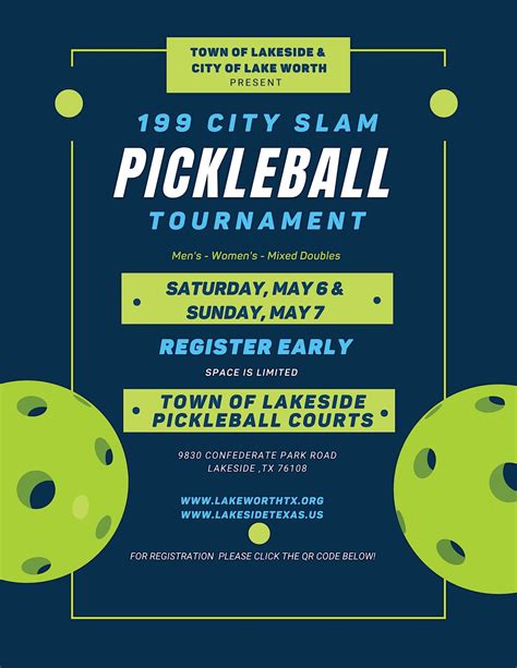 199 City Slam Pickleball Tournament at Lakeside Town Hall on 6th May, 2023