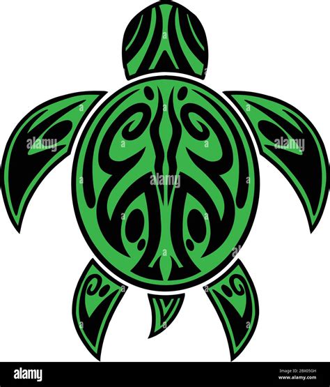 Sea Turtle Tribal Tattoo An Illustration Of A Sea Turtle Tribal Tattoo