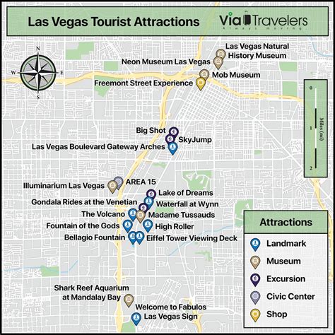 Las Vegas Tourist Attractions Map : r/Maps