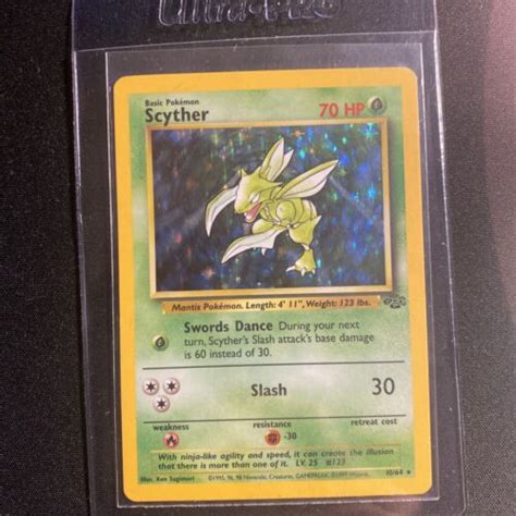 Pokémon TCG Scyther Jungle 10 64 Holo Unlimited Holo Rare eBay