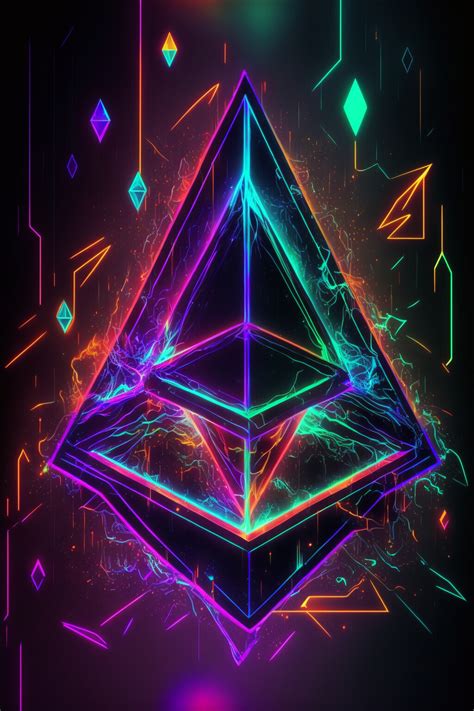 ArtStation - Neon Ethereum Art for Wallpaper/Canvas | Artworks