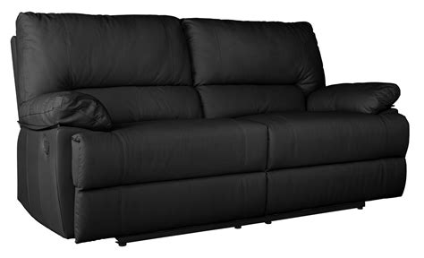 Argos Home Devlin 3 Seater Leather Mix Recliner Sofa Black Reviews