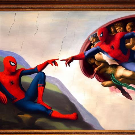 Spider-Man in classic art : r/dalle2