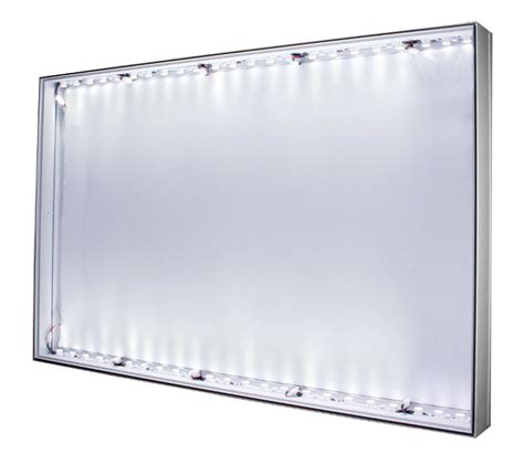 Led Lit Sided X Mm Wall Ceiling Or Floor Mount Aluminum