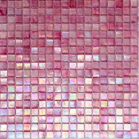 Apollo Tile Skosh Glossy Foxy Pink In X In Glass Mosaic