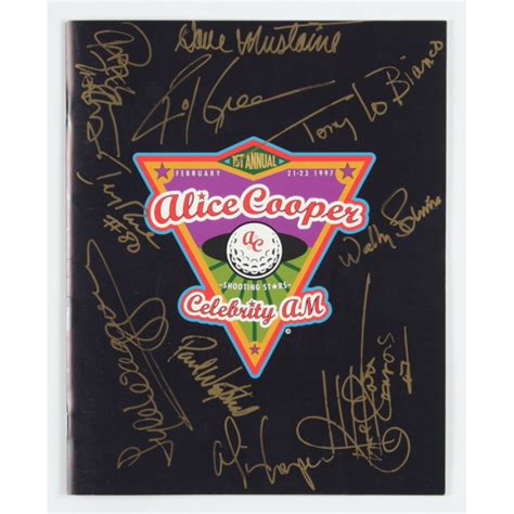 1997 Alice Cooper Celebrity Golf Tournament Program Signed By (10) with ...