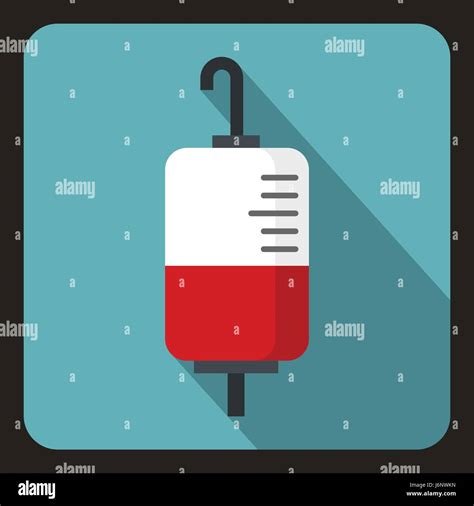 Package For Blood Transfusion Icon Flat Style Stock Vector Image Art