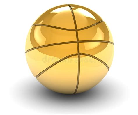 Basketball in gold stock illustration. Illustration of prize - 10302651