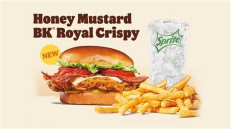 Burger King Is Debuting It S New Honey Mustard Bk Royal Crispy Chicken