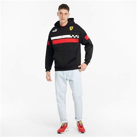 Scuderia Ferrari Race SDS Men's Hoodie, Puma Black | Hoodies men ...