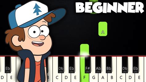 Gravity Falls Theme Beginner Piano Tutorial Sheet Music By Betacustic Youtube