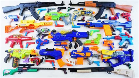 Collecting Sniper Rifle Ak Gun Machine Gun Ball Blaster Nerf Sniper