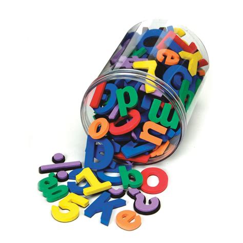 Magnetic Letters, Numbers and Symbols - Wonderfoam Early Learning Products