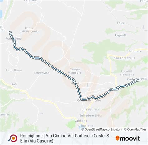 Cotral Route Schedules Stops Maps Ronciglione Via Cimina Via