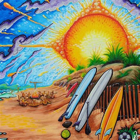 Surfboard Artist Muralist And Unique Promotional Advertising From Drew Brophy By Son Of The Sea Inc