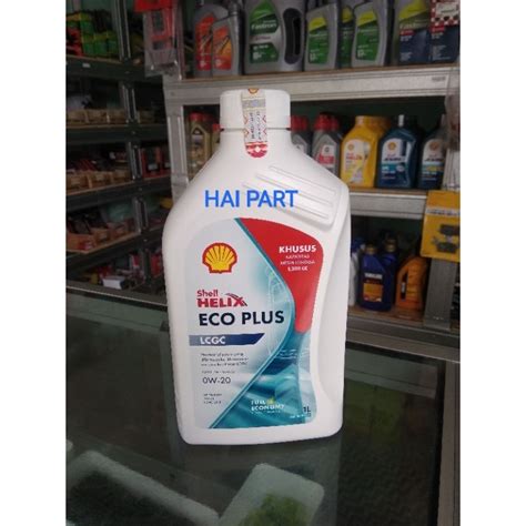 Jual SHELL HELIX ECO PLUS 0W 20 ISI 1L ORIGINAL Shopee Indonesia