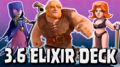 Clash Royale 3 6 Elixir Giant Witch Deck For All Arenas No Legendary Youtube