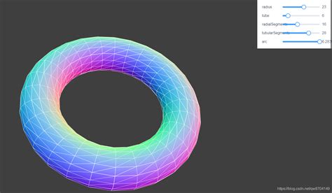 Threejs之几何体 三维圆环torusgeometryvue中使用threejs27 Csdn博客