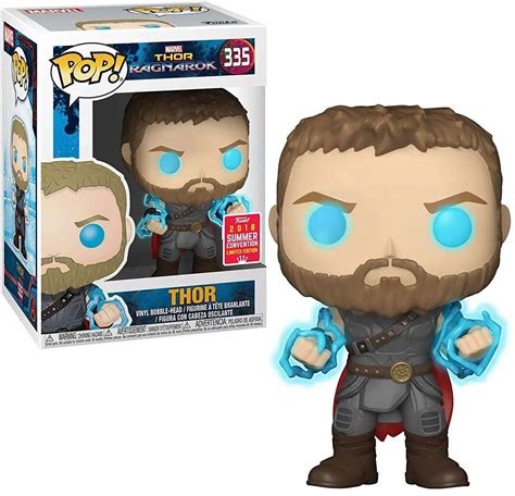 Funko Marvel Thor Ragnarok POP Marvel Thor Exclusive Vinyl Bobble Head 335 Glow-in-the-Dark - ToyWiz