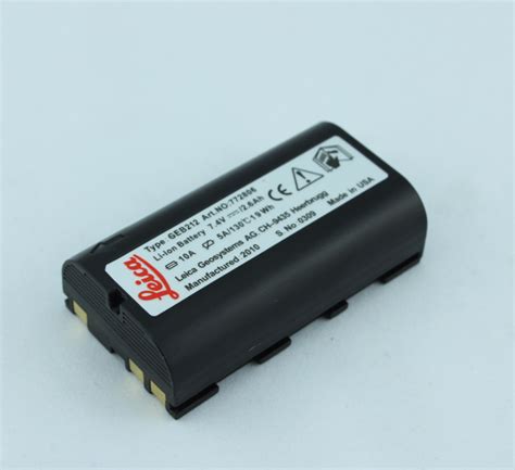 74v 2600mah Geb212 Li Ion Battery For Leica Tps1200atx1200gps1200