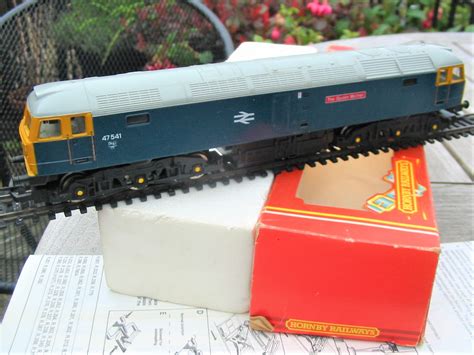 Hornby R319 Class 47 541 `the Queen Mother` In Bre Blue Very Good Boxed Condition Tri Angman