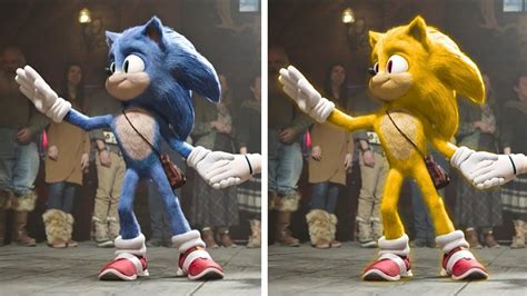 SONIC Movie 2 OLD Design VS NEW Design SONIC VS SUPER SONIC DANCING