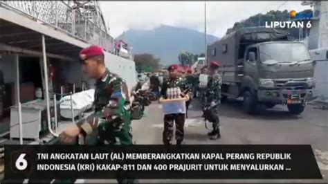 TV STREAMING SCTV TNI AL BERANGKATKAN KRI KAKAP KIRIM BANTUAN